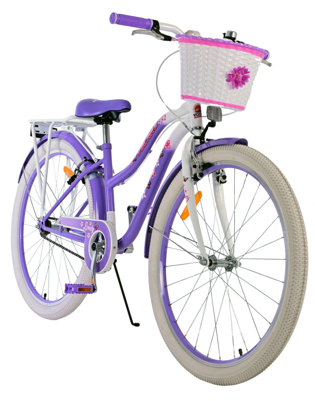 Volare schönes Kinderfahrrad – Mädchen – 26 Zoll – lila – zwei Handbremsen