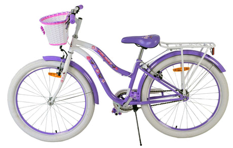 Volare schönes Kinderfahrrad – Mädchen – 24 Zoll – Lila – zwei Handbremsen