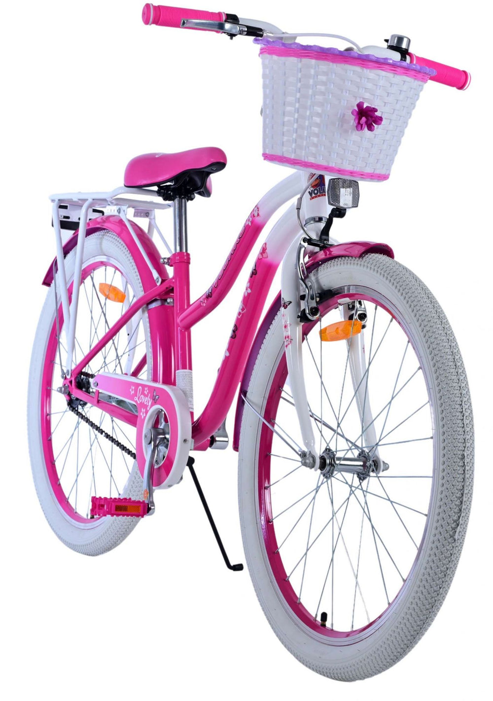 Volare schönes Kinderfahrrad – Mädchen – 24 Zoll – Rosa