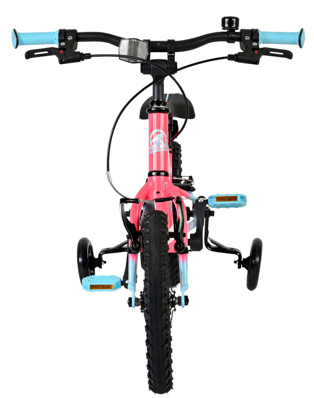 Volare milano kinderfiets - meisjes - 14 inch - roze - twee handremmen