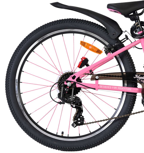 Volare Mystic Kinderfahrrad – 24 Zoll – Pink – 7 Gänge