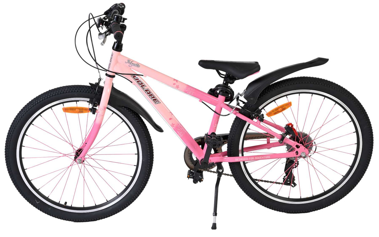Volare Mystic Kinderfahrrad – 24 Zoll – Pink – 7 Gänge