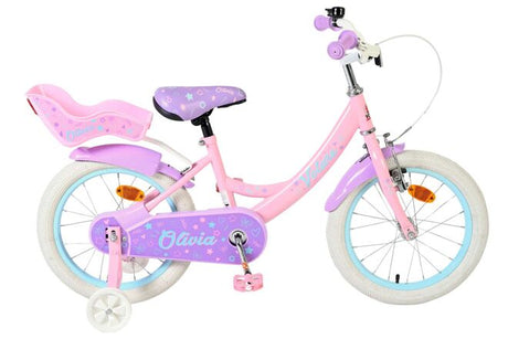 Volare Olivia Kinderfahrrad – Mädchen – 16 Zoll – Rosa