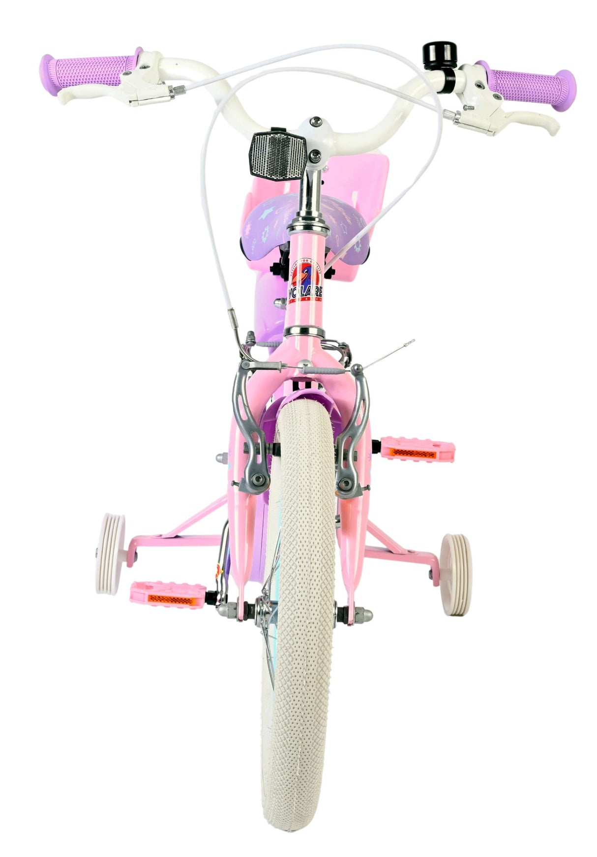 Volare Olivia Kinderfahrrad – Mädchen – 16 Zoll – Pink – zwei Handbremsen