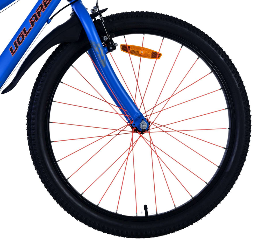 Volare Rocky Kinderfahrrad – 24 Zoll – Blau – 7 Gänge