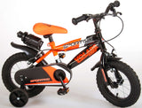 Volare Sportivo Kinderrad - Jungen - 12 Zoll - Neon Oranje Black - Zwei Handbremsen - 95% versammelte