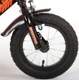 Volare Sportivo Kinderrad - Jungen - 12 Zoll - Neon Oranje Black - Zwei Handbremsen - 95% versammelte