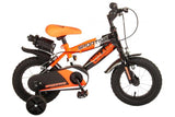 Volare Sportivo Kinderrad - Jungen - 12 Zoll - Neon Oranje Black - Zwei Handbremsen - 95% versammelte