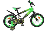 Volare strike kinderfiets - jongens - 14 inch - zwart groen