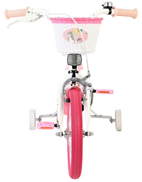 Volare unicorn kinderfiets - meisjes - 14 inch - wit