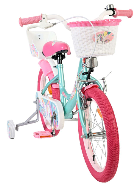 Volare Einhorn Kinderfahrrad - Mädchen - 16 Zoll - Grün