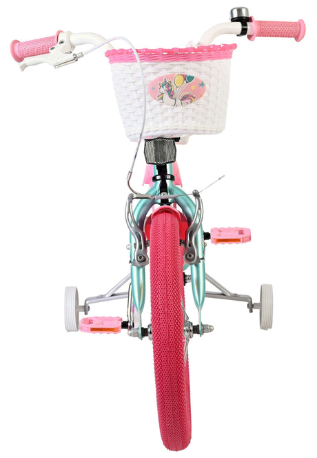 Volare Einhorn Kinderfahrrad - Mädchen - 16 Zoll - Grün
