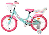 Volare Einhorn Kinderfahrrad - Mädchen - 16 Zoll - Grün