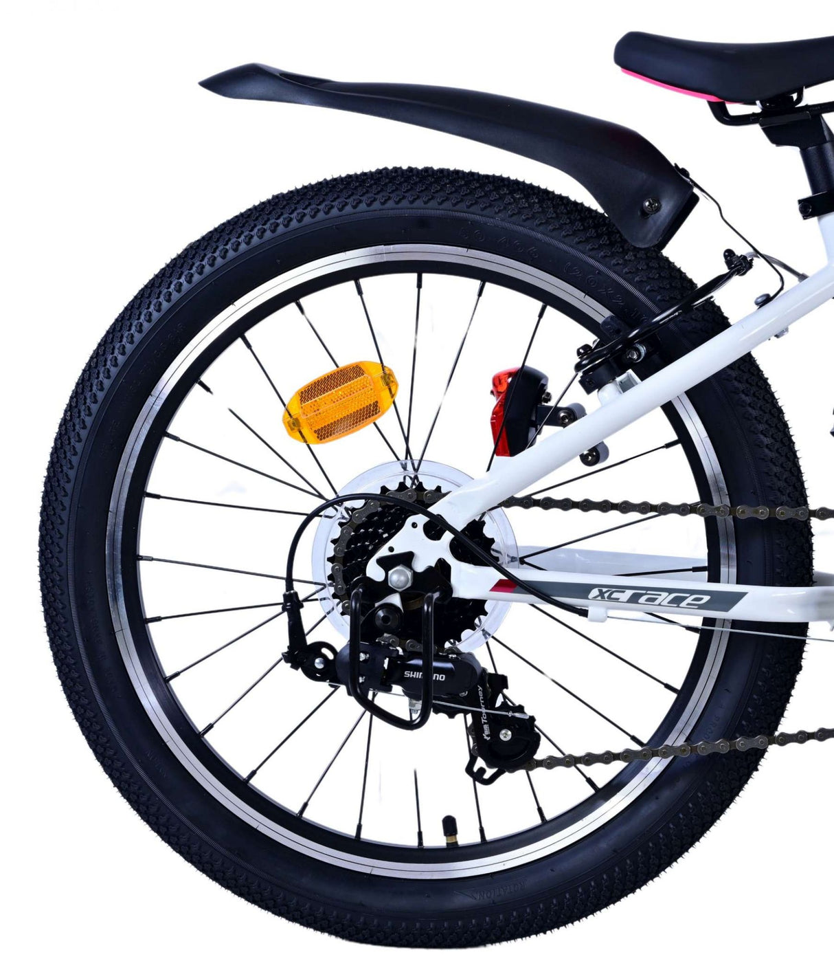 Volare XC Race Children's Bicycle - 20 Zoll - 7 Geschwindigkeit - Weißrosa