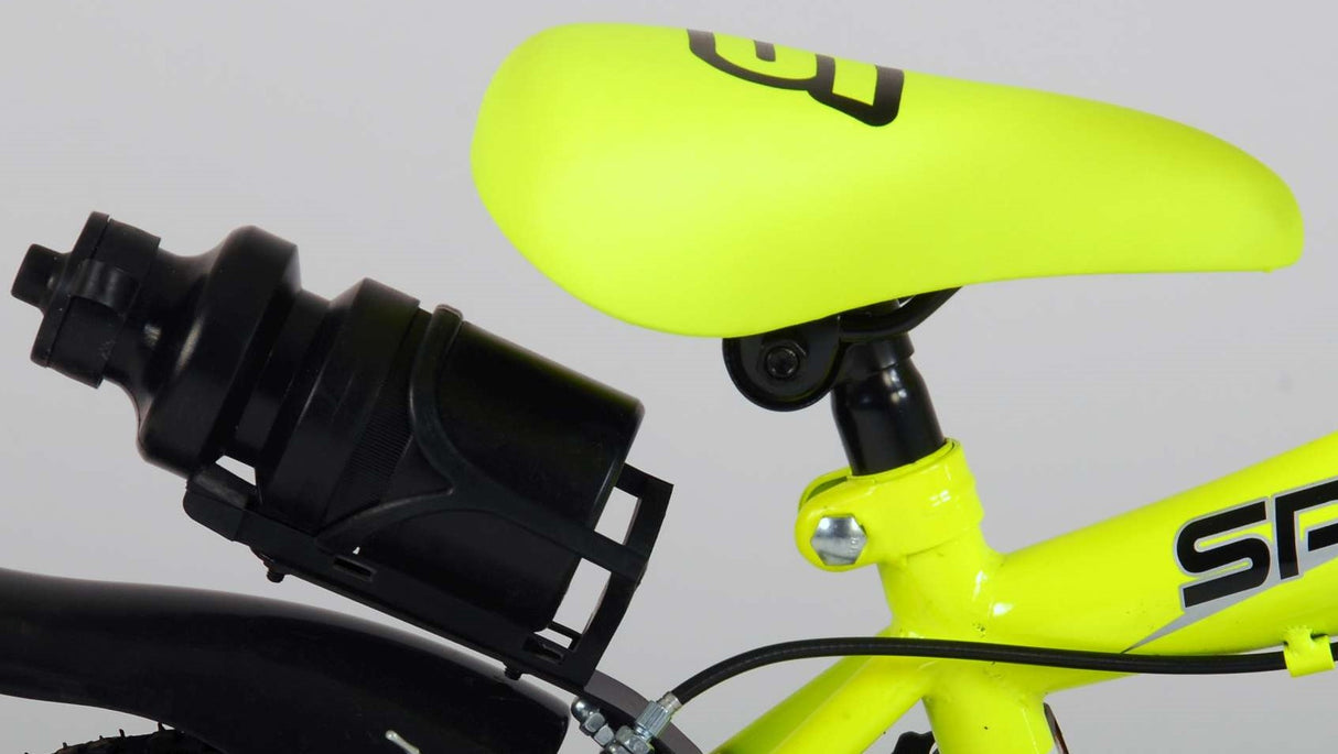 Volare Sportivo Kinderbike Jungen 12 Zoll Neon Geel Black zwei Handbremsen 95% versammelte