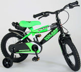 Volare Sportivo Kinderbike Jungen 14 Zoll neongrün schwarzer zwei Handbremsen zu 95% versammelten