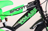 Volare Sportivo Kinderbike Jungen 14 Zoll neongrün schwarzer zwei Handbremsen zu 95% versammelten