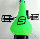 Volare Sportivo Kinderbike Jungen 14 Zoll neongrün schwarzer zwei Handbremsen zu 95% versammelten