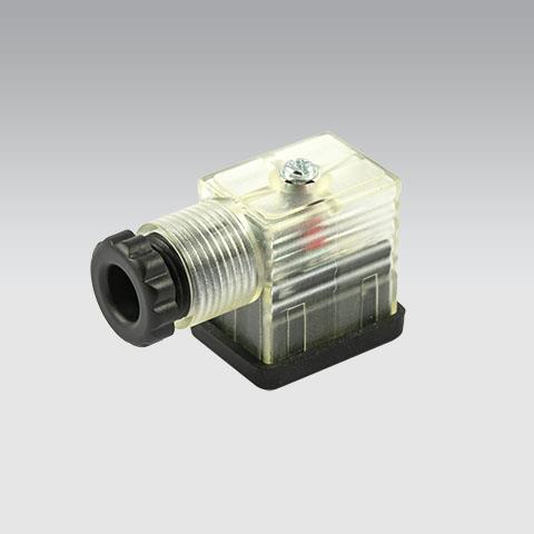 Metallarbeitsstecker transparent 22mm LED 110V