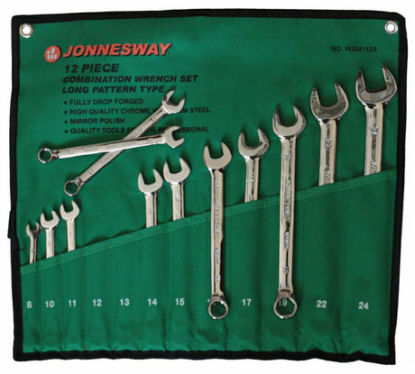 Jonnesway sleutels, pli-eyes 12szt. 6-kątowa w264112s