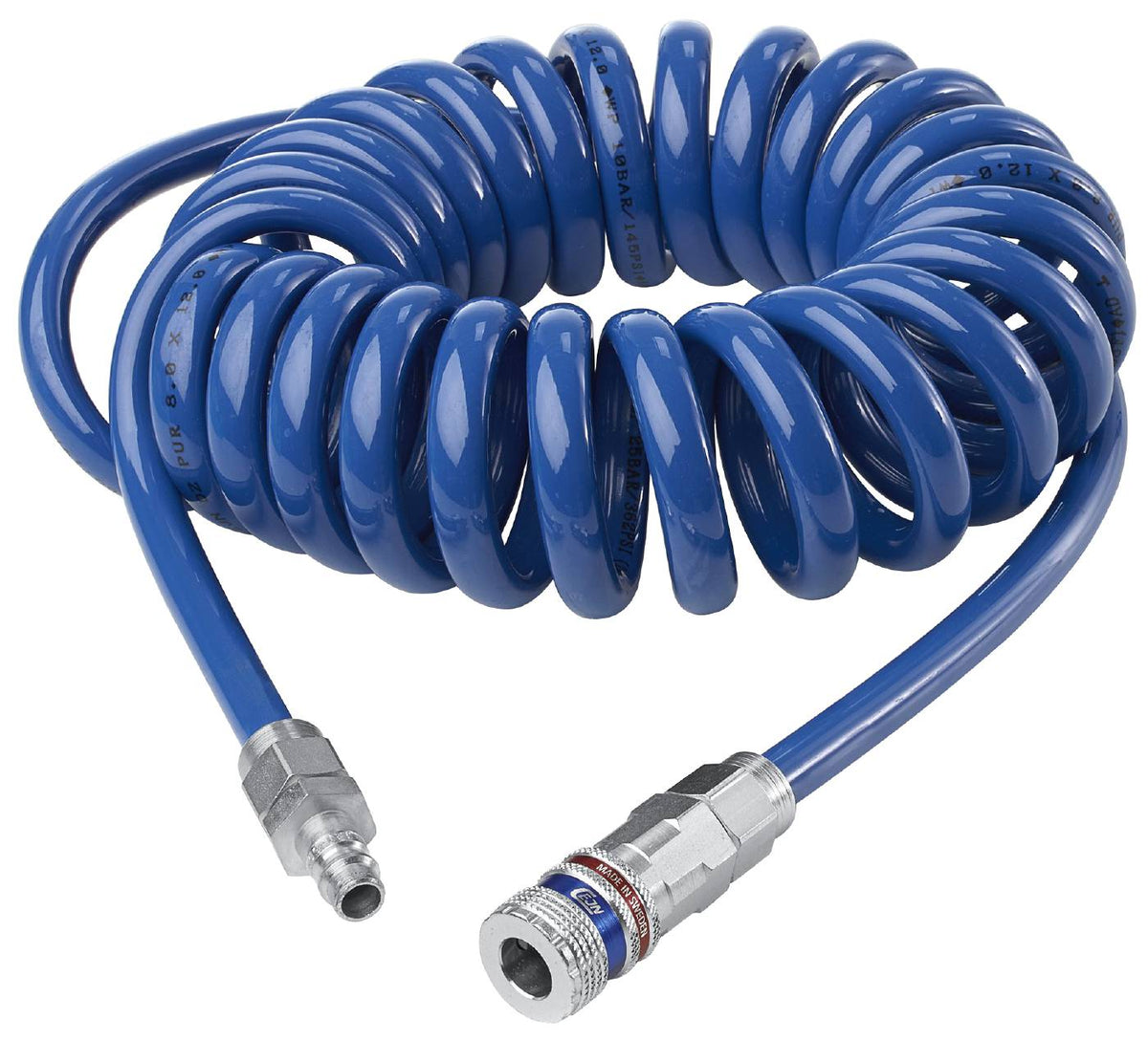 Fluchspaar -Spiralschlauchblau 8mm