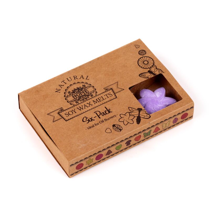 Lavendelfelder Set aus 6 Wachsschmelzen