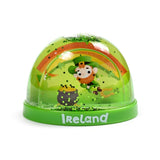 Irish Luck Ireland mittelgroße glitzernde Schneekugel