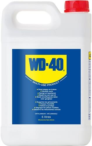 WD-40® Multispray-Kanister – Auslöser – vertreibt Feuchtigkeit – stoppt das Quietschen – schützt vor Rost – entfernt Schmutz – 5 Liter