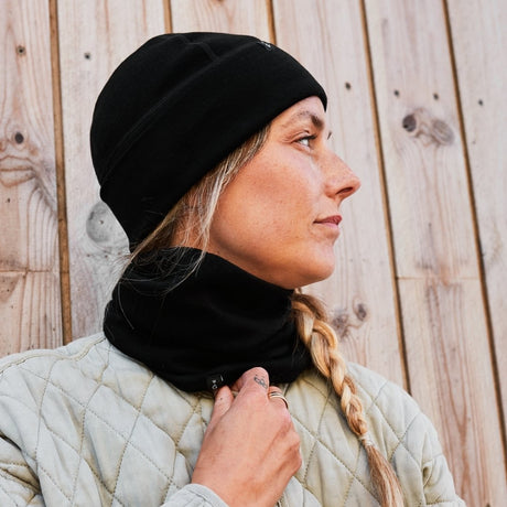 Weathergoods Sweden Beanie Merinomütze Schwarz S M
