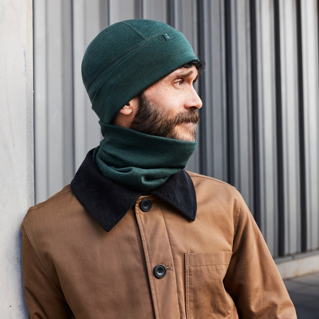 Weathergoods Sweden Beanie Merinomütze Grün S M