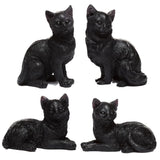Miniaturfiguren der schwarzen Katze