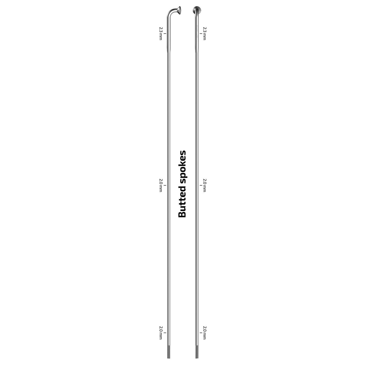 Sapim Speiche 14-276 x-strong Edelstahl ohne Nippel (100 Stück)