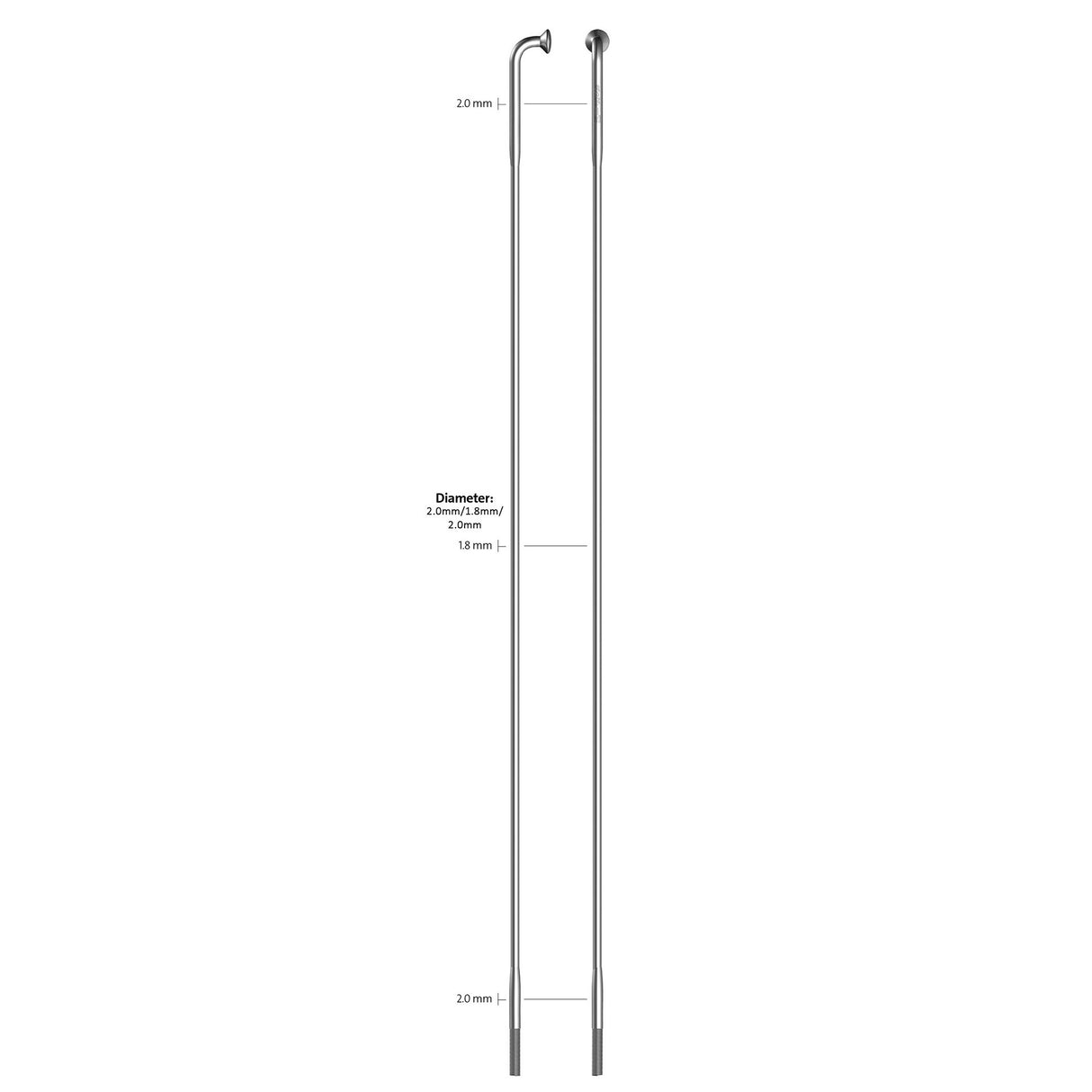 Sapim Speichen 14-282l Racing Edelstahl ohne Nippel (100 Stück)