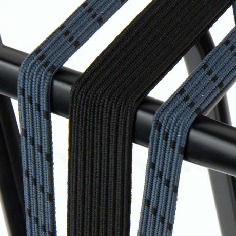 Widek b.v. Widek-Augenbinder 1x24 mm. Schwarz. 2x12mm. blaugrau mit schwarzen Stahlplatten auf Karton (54 cm).
