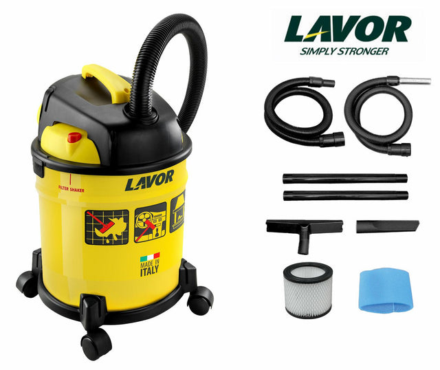 Lavor stofzuiger werkplaats.freddy 4in1 20l stalen tank geel