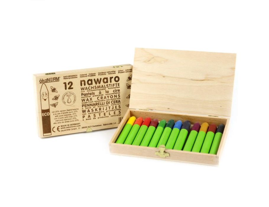 Ökonorm Wachsmalstifte - Geschenkbox - 12 Stück