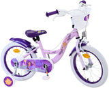 Wunsch Disney Wish Kinderfahrrad - Mädchen - 16 Zoll - Lila - Zwei Handbremsen