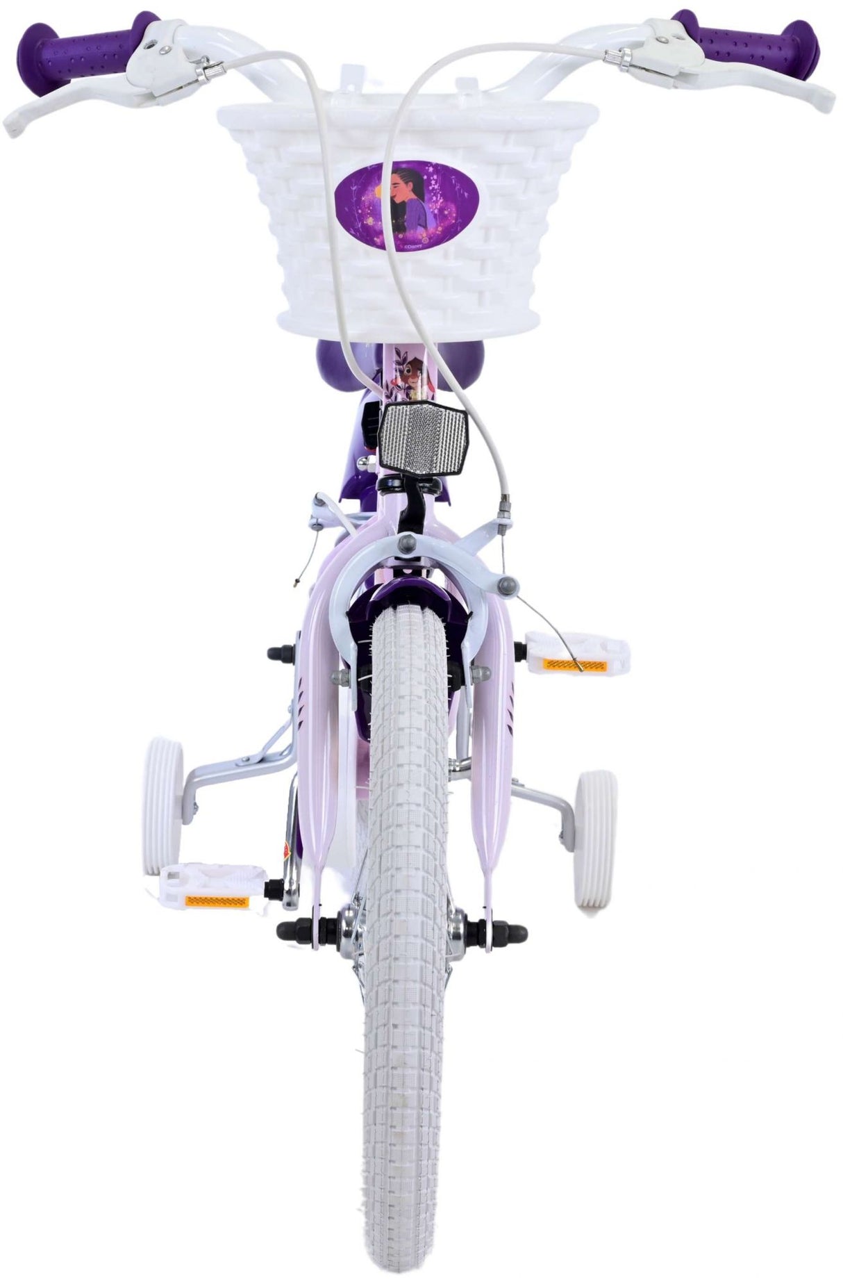 Wunsch Disney Wish Kinderfahrrad - Mädchen - 16 Zoll - Lila - Zwei Handbremsen