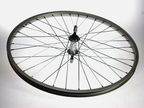 Bike Fun Kinder-Vorderrad 24x1,75 Aluminium silber blank