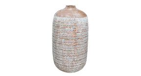 Vase terracotta brown 24x24x43cm