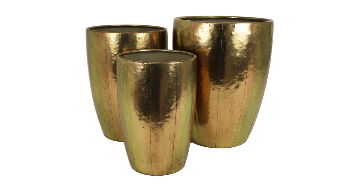 Planter gold 50x39x39cm