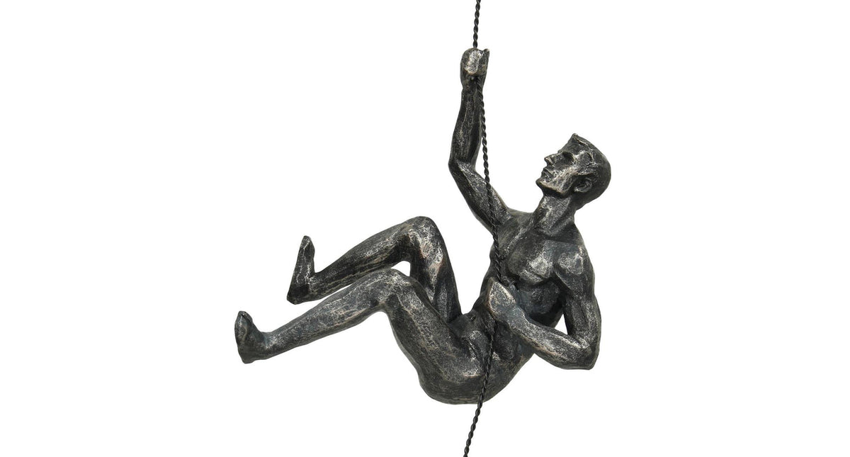 Ornament figure polyresin black 16x9x19.5cm