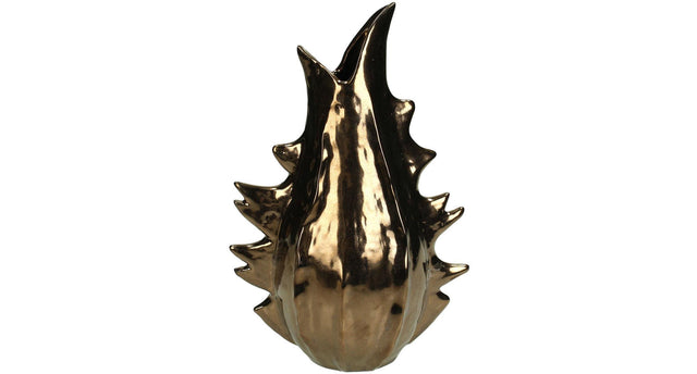 Vase fine earthenware bronze 16x11x23.5cm