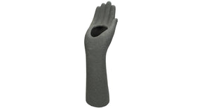 Vase hand ceramic grey 39x11x14cm