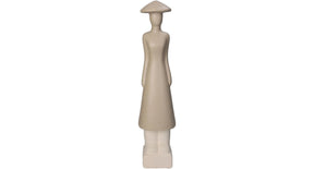 Ornament people fine earthenware beige 9.5x9x39cm