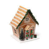 Lebkuchen-Weihnachtshaus-LED-Dekoration