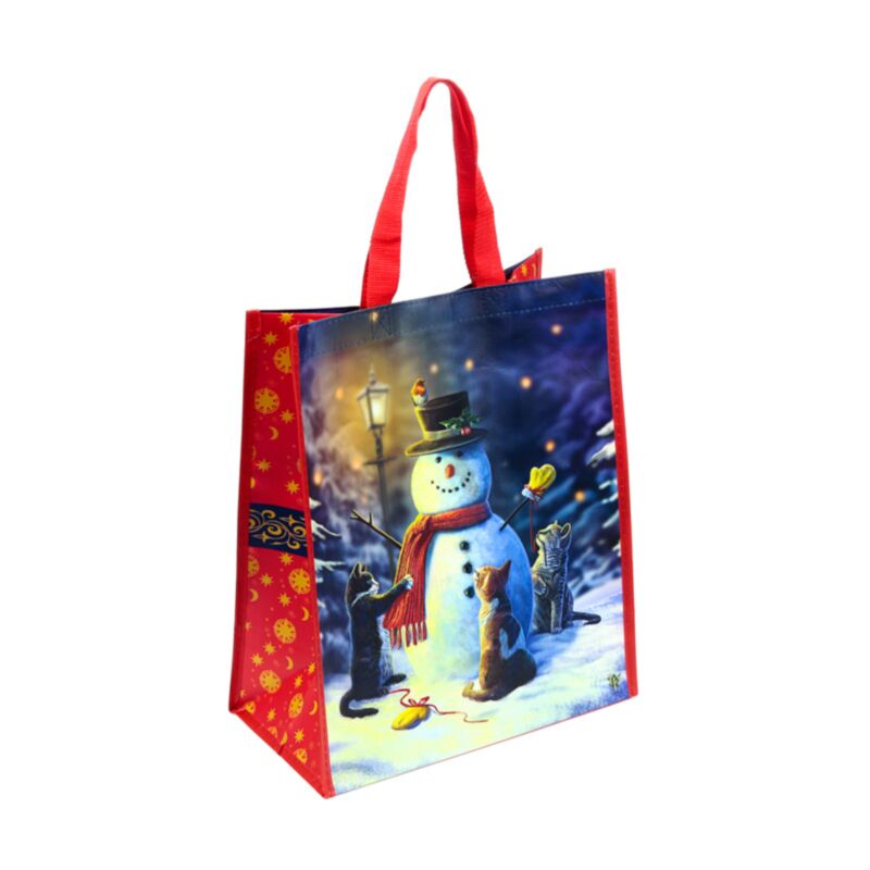 Hoppe Lisa Parker Weihnachtskatzen-Schneemann nachhaltige SR-Tasche