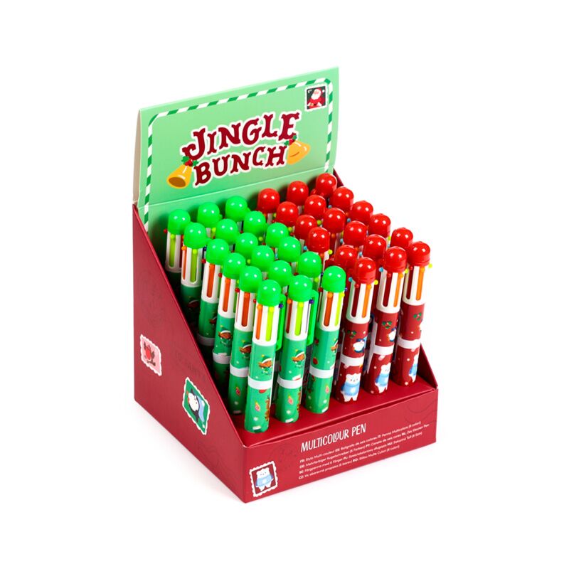 Jingle Christmas Mehrfarbiger Stift (6 Farben)