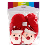 Weihnachtsmann-Mikrowellen-Wärmepackungs-Hausschuhe (Unisex-Einheitsgröße)