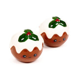 Weihnachtspudding-Feinschmecker-Tender, Salz- und Pfefferstreuer